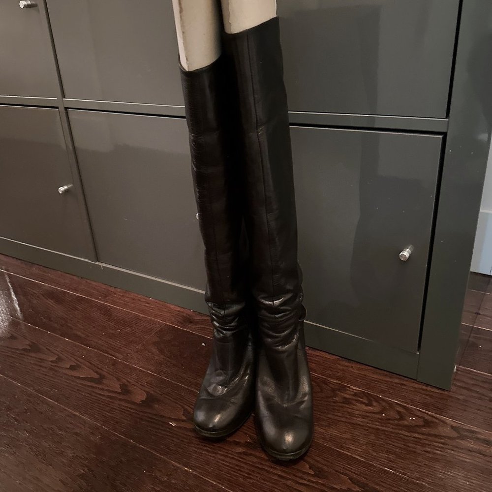 Custome National Black Over the Knee Boots - Size 39